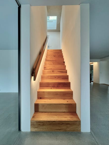 Treppe. Hansjörg Betschart Architektur ©.