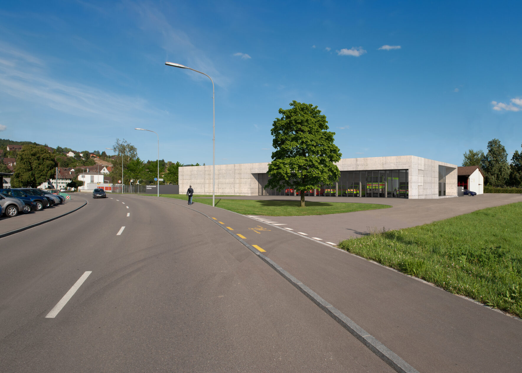 Wettbewerb Werkhof Glattfelden Ansicht